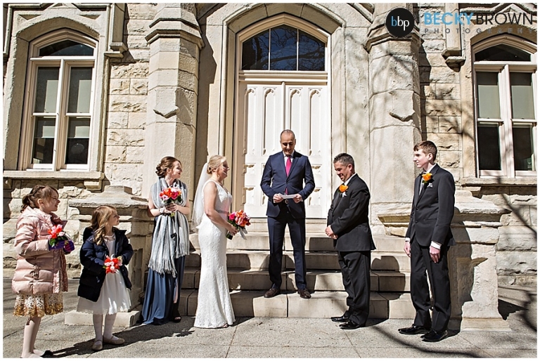 Elopement ceremony water tower Chicago