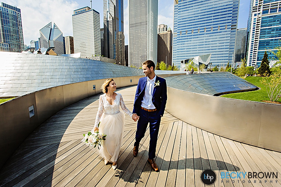 27-millennium-park-wedding - Elope to Chicago