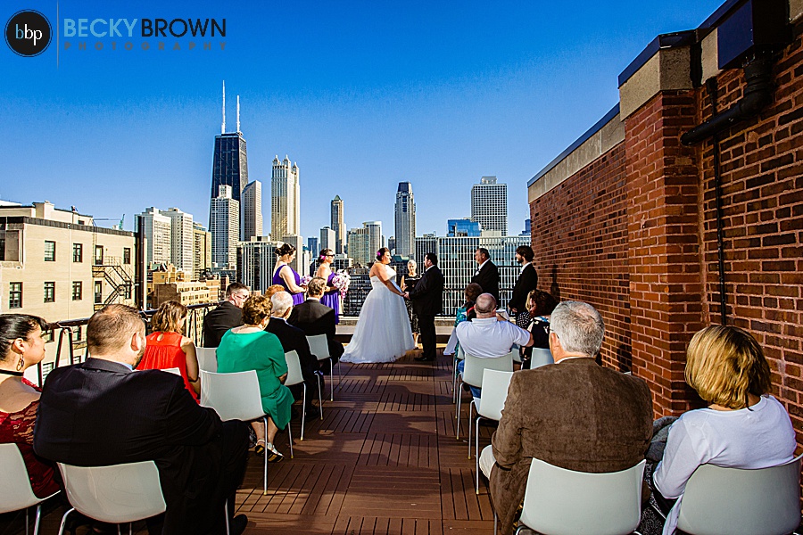 Ambassador Hotel Rooftop Intimate Wedding: Abby + Steve 7/6/18